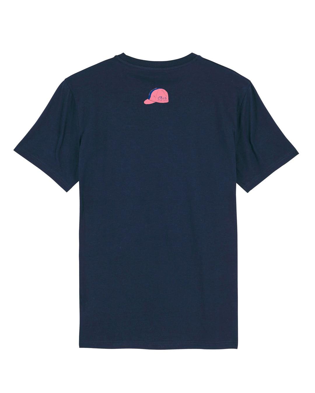 Vintage Cycling Caps T-Shirt - Cois Cycling - Navy | Cois Cycling | gioventu.cc