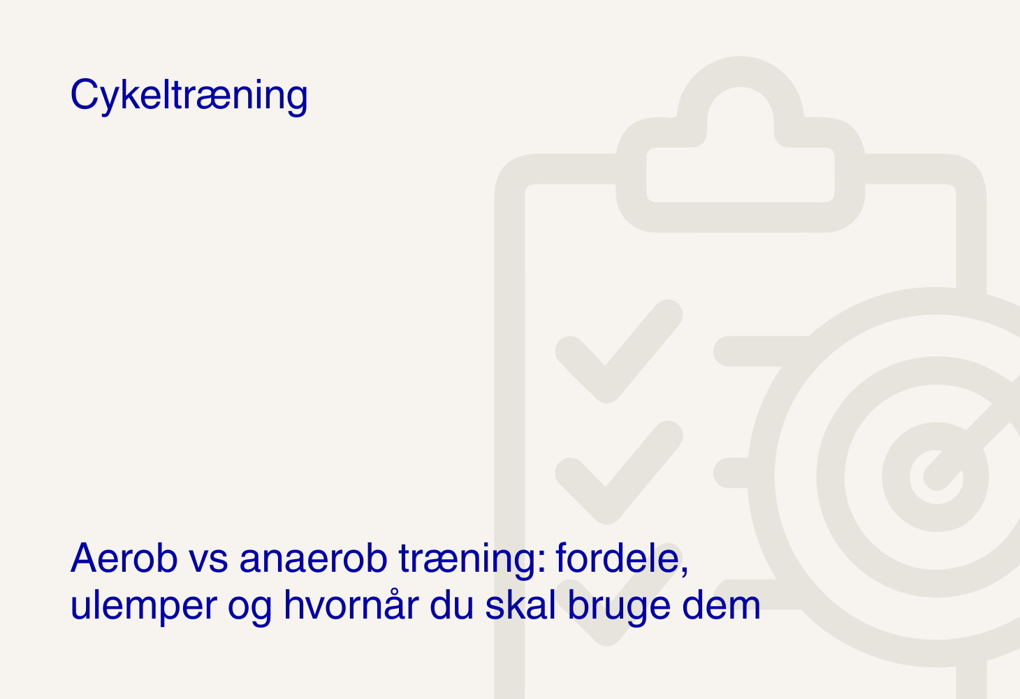 Aerob vs anaerob træning: fordele, ulemper og hvornår du skal bruge dem