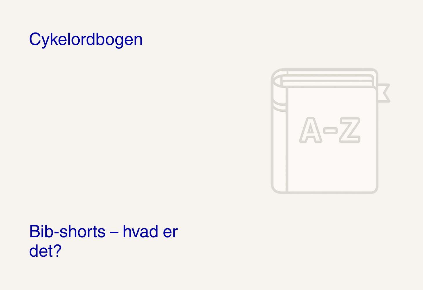 Bib-shorts – hvad er det?