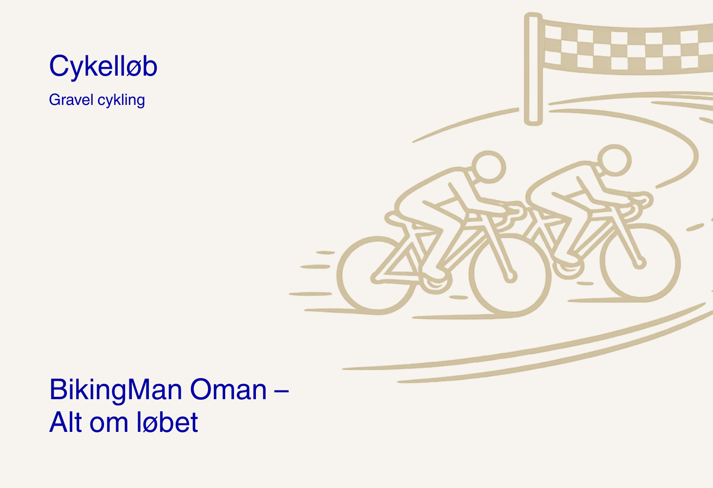 BikingMan Oman – Dato, rute og distancer