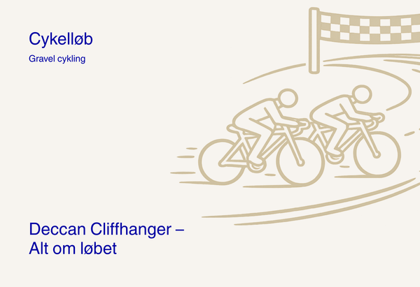 Deccan Cliffhanger – Dato, rute og distancer