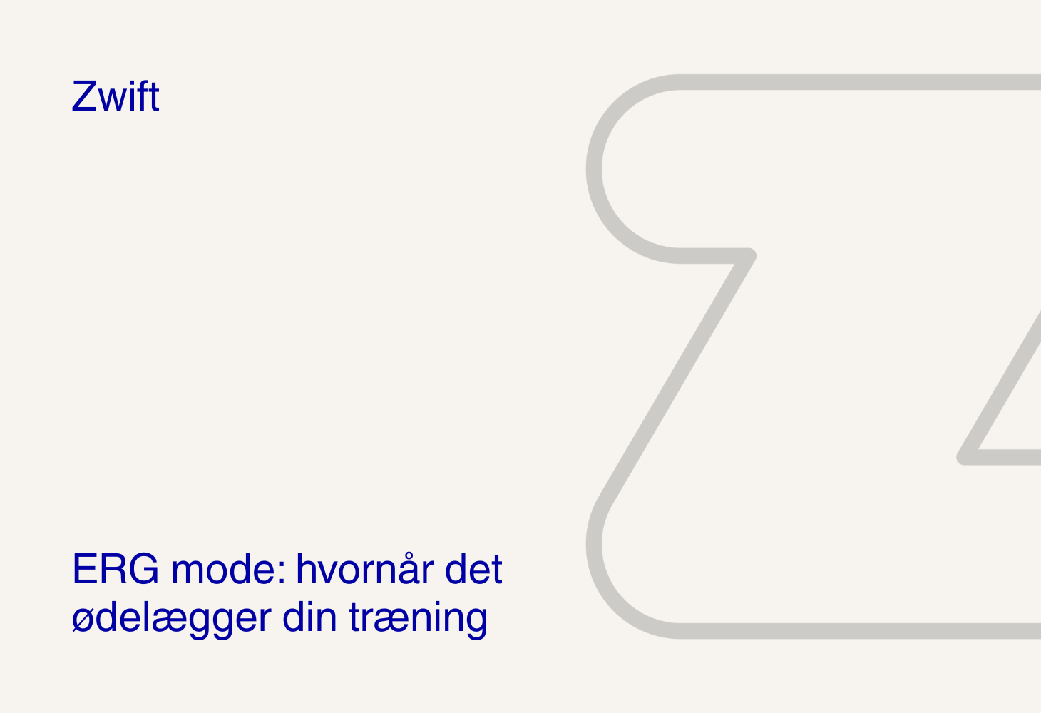 ERG mode: hvornår det ødelægger din træning