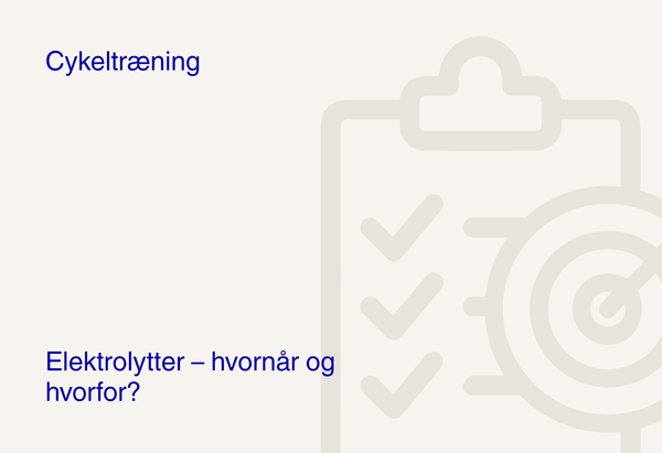 Elektrolytter – hvornår og hvorfor?