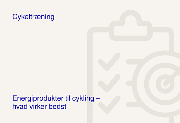 Energiprodukter til cykling – hvad virker bedst