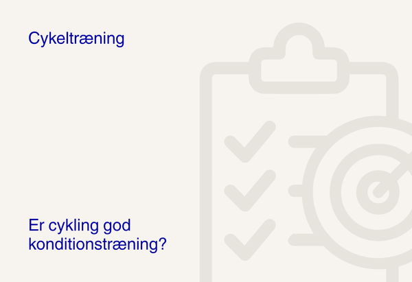 Er cykling god konditionstræning?