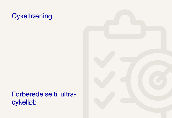 Forberedelse til ultra-cykelløb