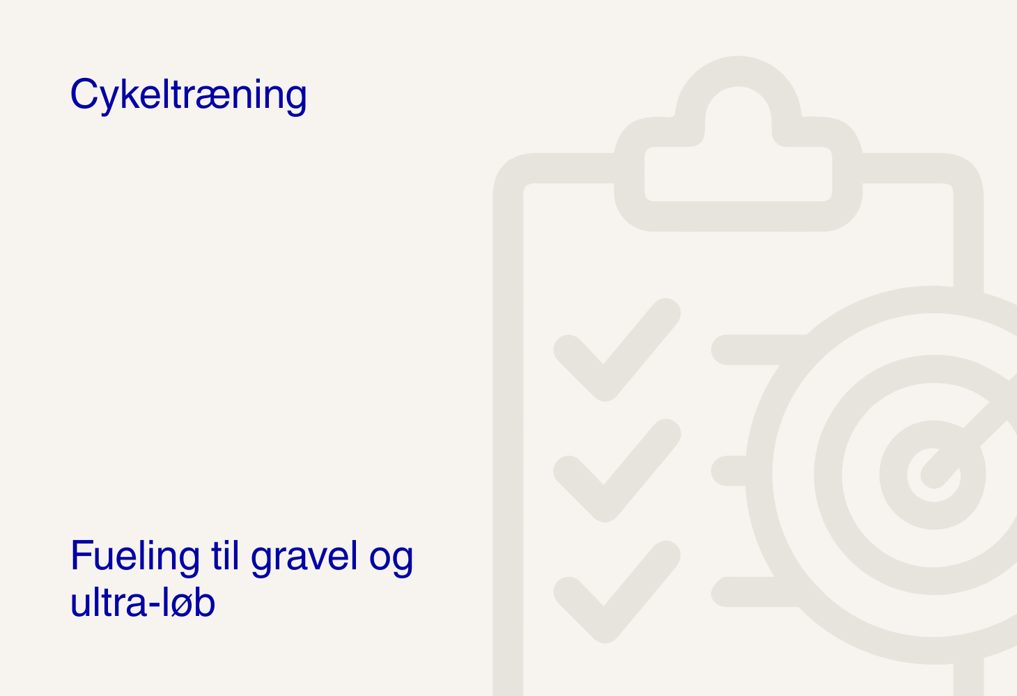 Fueling til gravel og ultra-løb