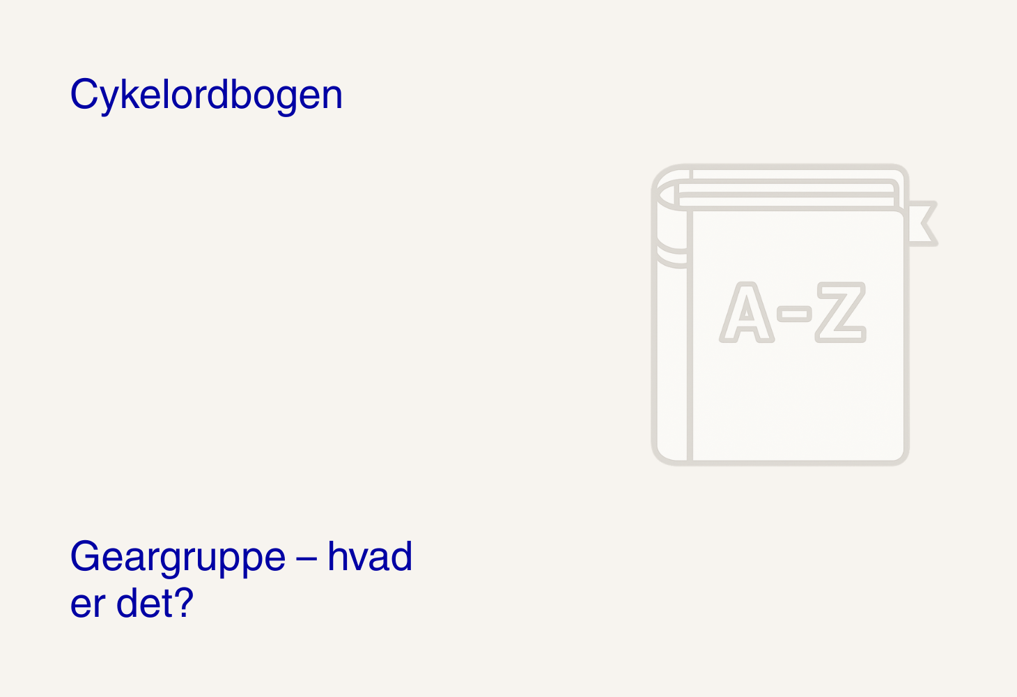 Geargruppe – hvad er det?