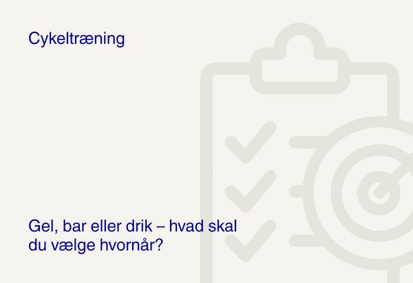 Gel, bar eller drik – hvad skal du vælge hvornår?