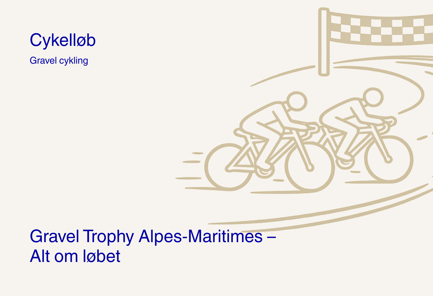 Gravel Trophy Alpes‑Maritimes – Dato, rute og distancer