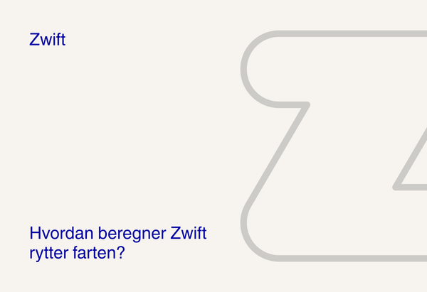 Hvordan beregner Zwift Rytter Farten?