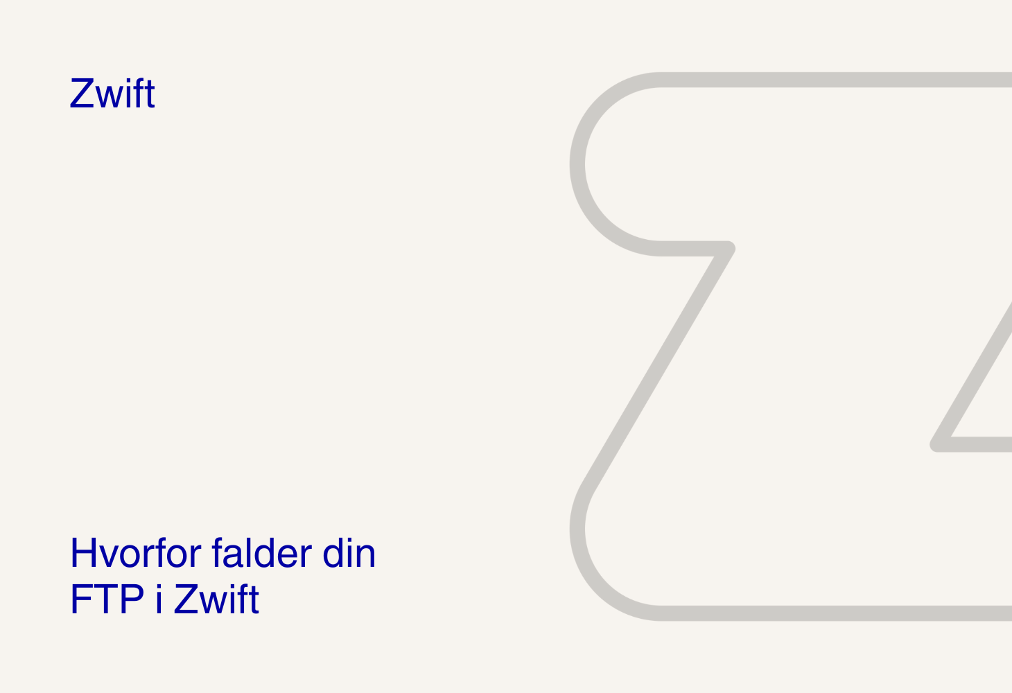 Hvorfor falder din FTP i Zwift