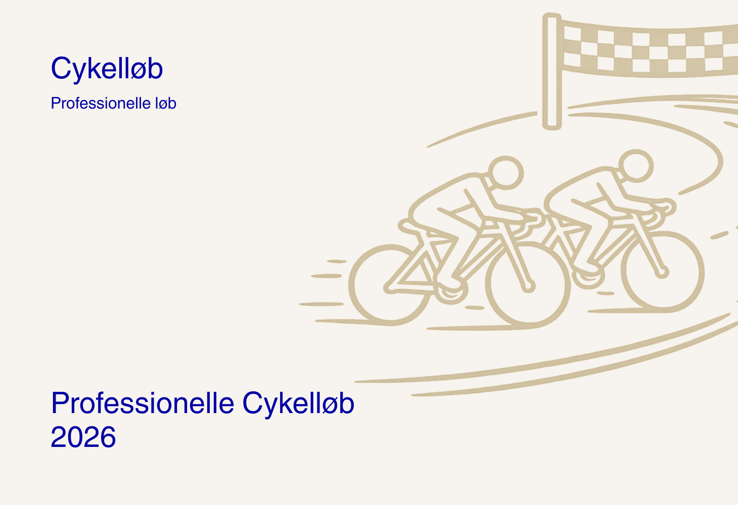 Professionelle Cykelløb 2025