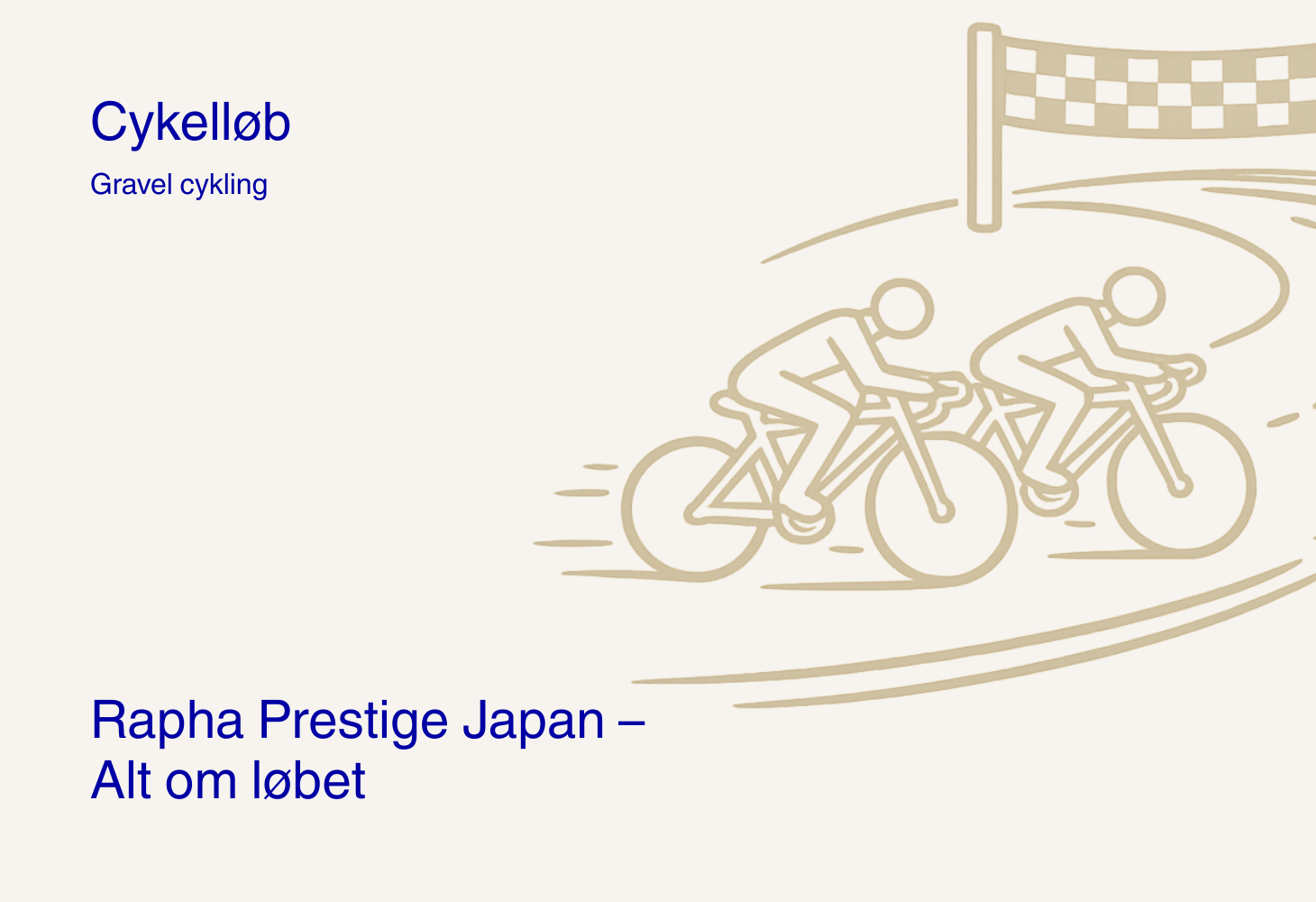 Rapha Prestige Japan – Dato, rute og distancer
