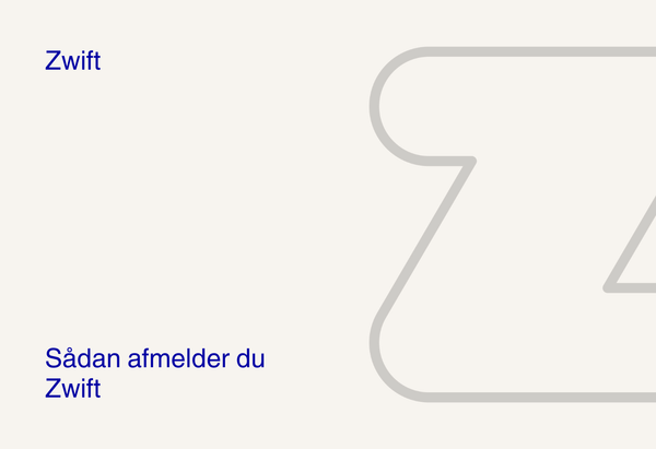 Sådan afmelder du Zwift