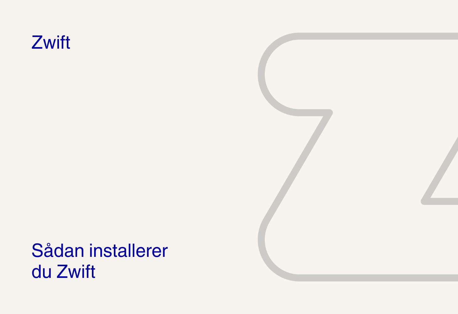 Sådan installerer du Zwift