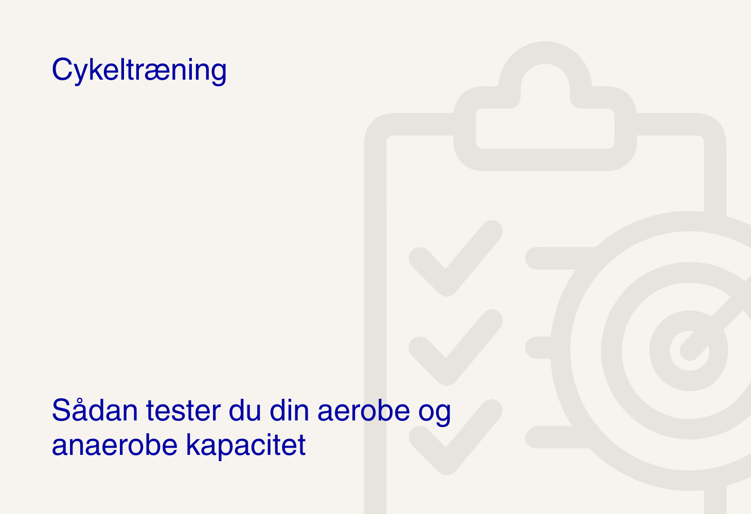Sådan tester du din aerobe og anaerobe kapacitet