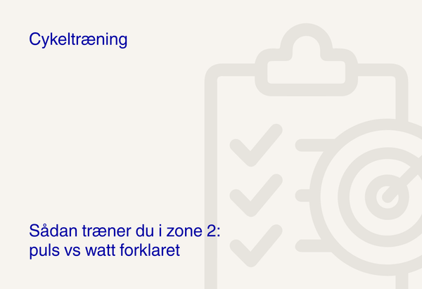 Sådan træner du i zone 2: puls vs watt forklaret