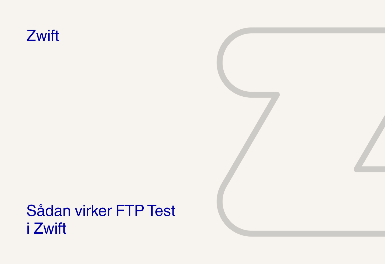 Sådan virker FTP Test i Zwift