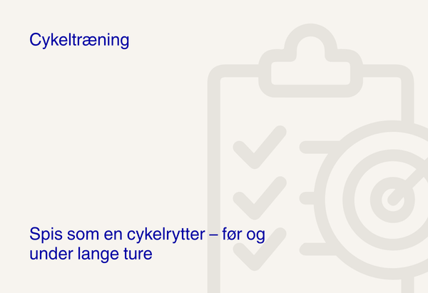 Spis som en cykelrytter – før og under lange ture