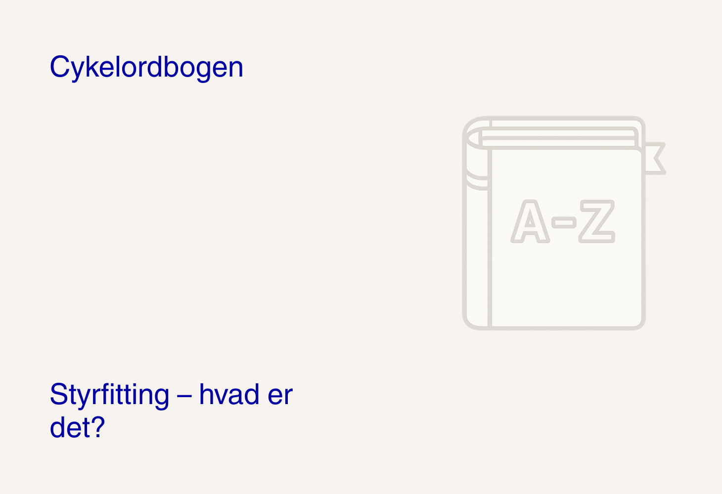 Styrfitting – hvad er det?