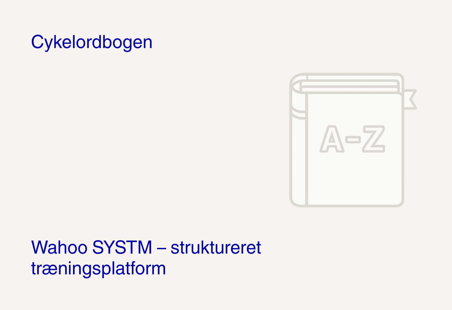 Wahoo SYSTM – struktureret træningsplatform