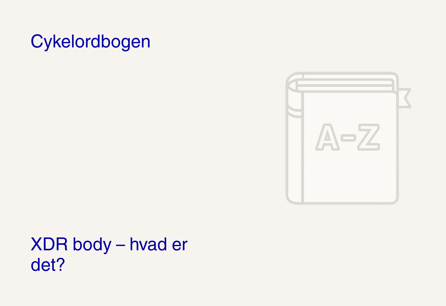XDR body – hvad er det?