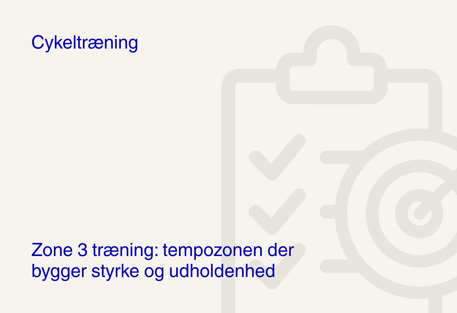 Zone 3 træning: tempozonen der bygger styrke og udholdenhed