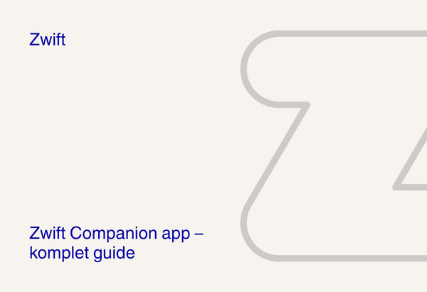 Zwift Companion app – komplet guide
