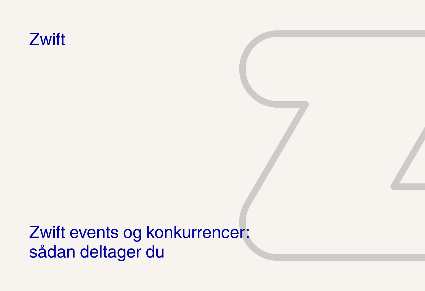 Zwift events og konkurrencer: sådan deltager du