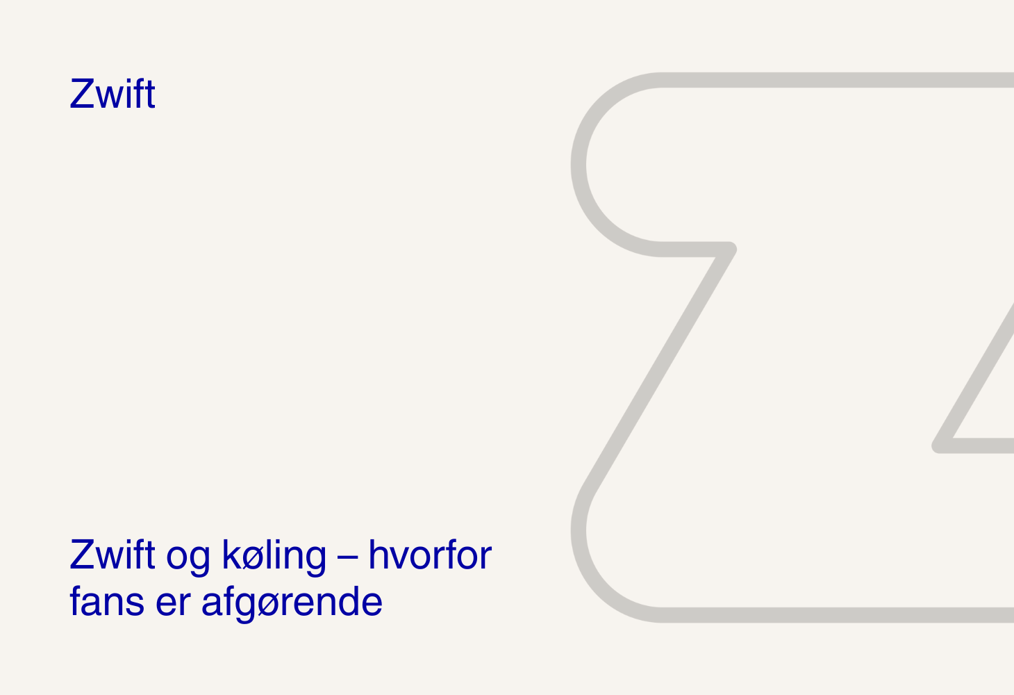 Zwift og køling – hvorfor fans er afgørende