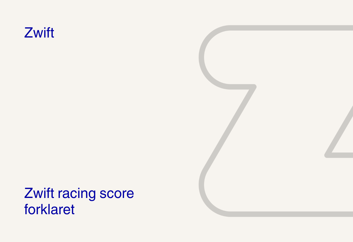 Zwift racing score forklaret