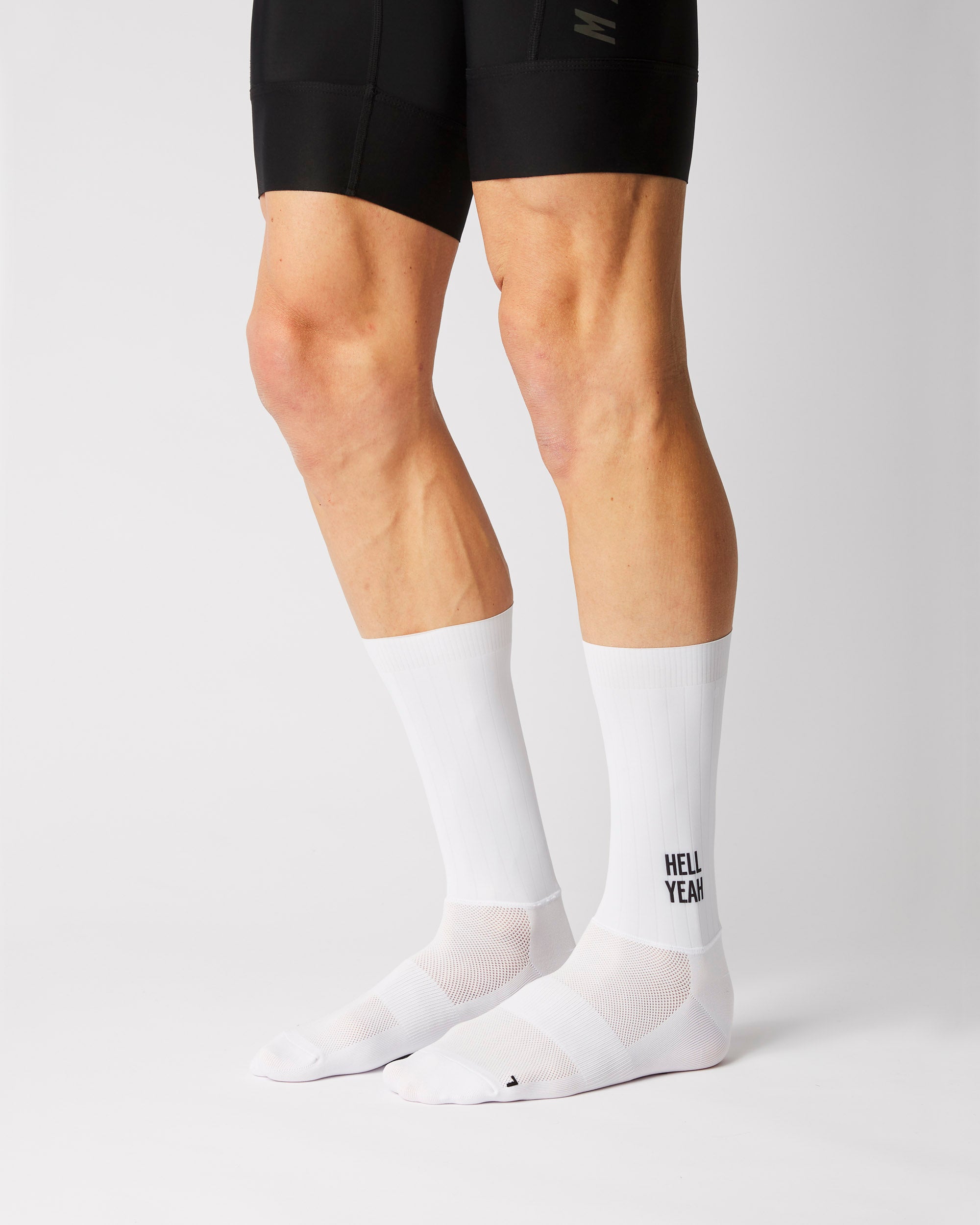 Aero Hell Yeah Cykelstrømper - Fingerscrossed - Hvid