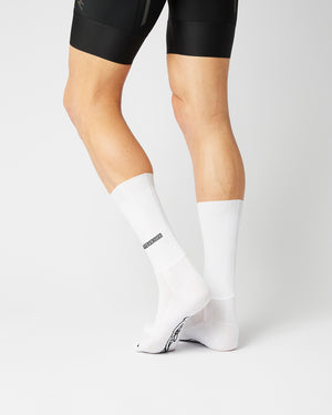 Aero Horizontal Logo Cykelstrømper - Fingerscrossed - Hvid