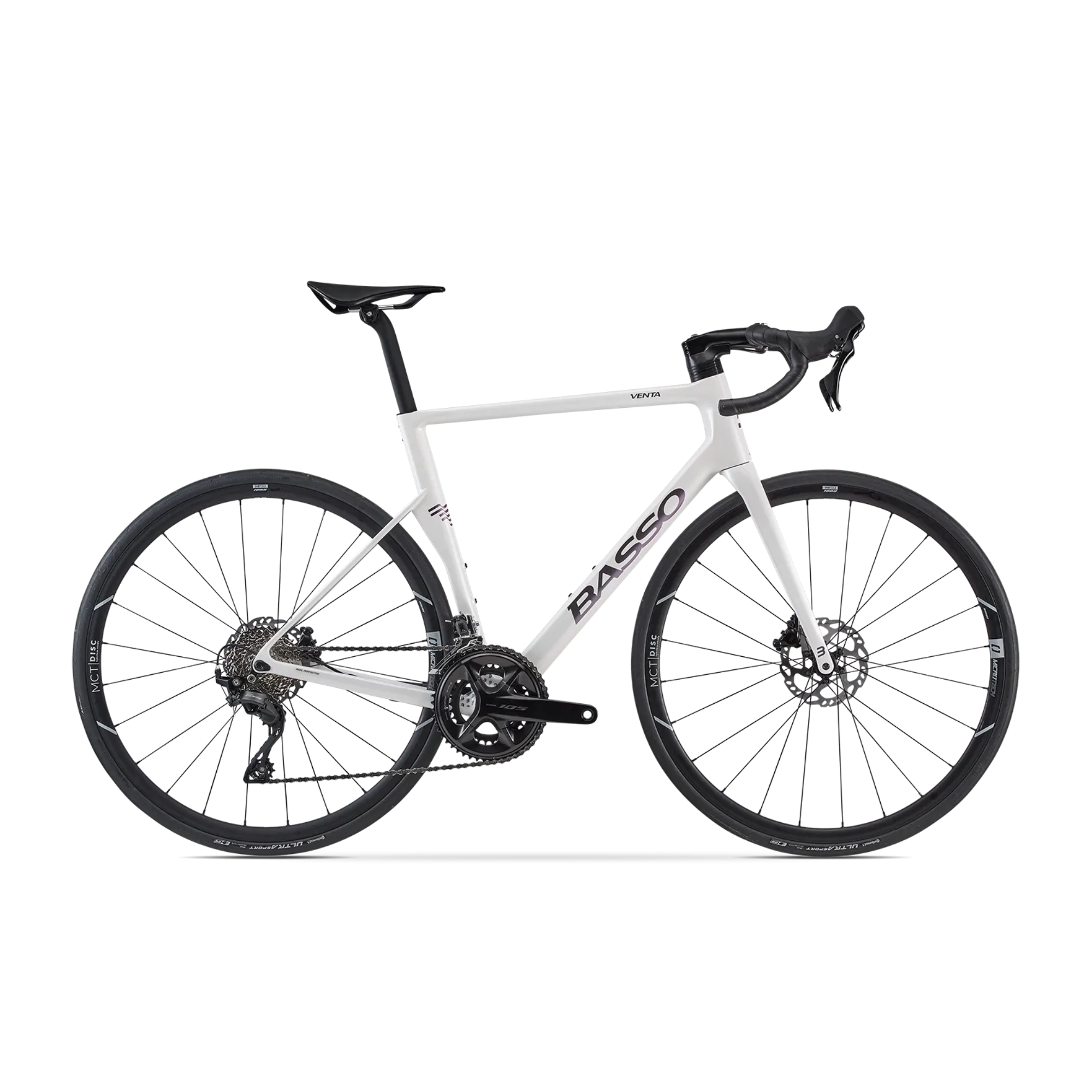 Venta R Shimano 105 R1700 12s Mekanisk - Microtech MCT - Basso - Pearl White