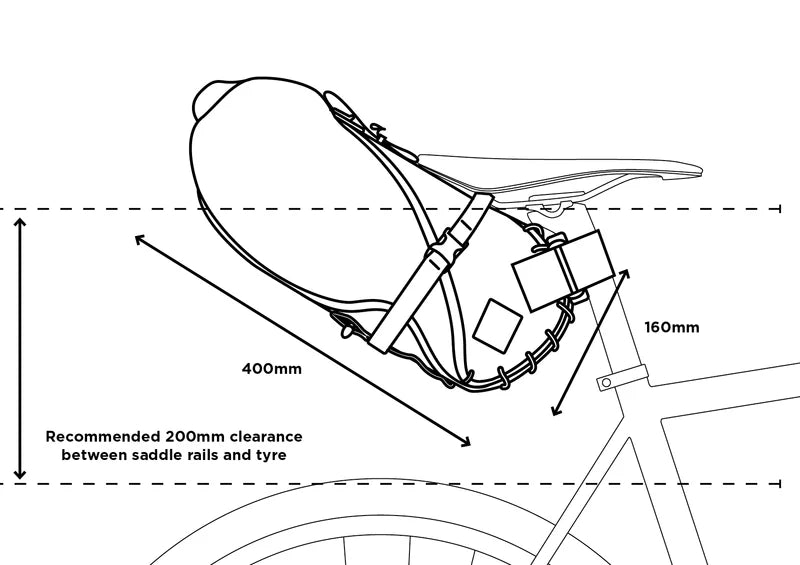Carry Everything Sadeltaske - Restrap - 8L Sort