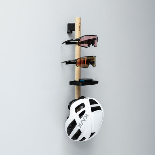 Rack C - 1 x Sko + 2 x Solbrille + 1 x Hjelm - Tons - Træ