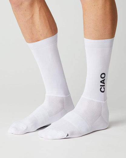 Aero Ciao Cykelstrømper - Fingerscrossed - Hvid | Fingerscrossed | gioventu.cc