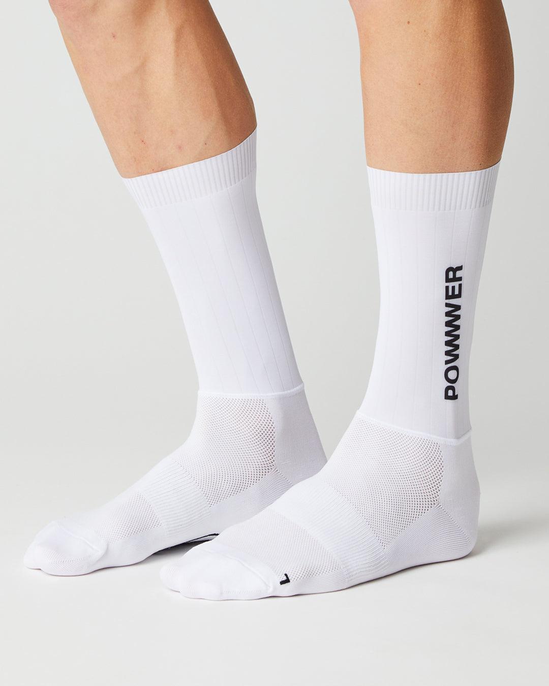 Aero Power Cykelstrømper - Fingerscrossed - Hvid | Fingerscrossed | gioventu.cc