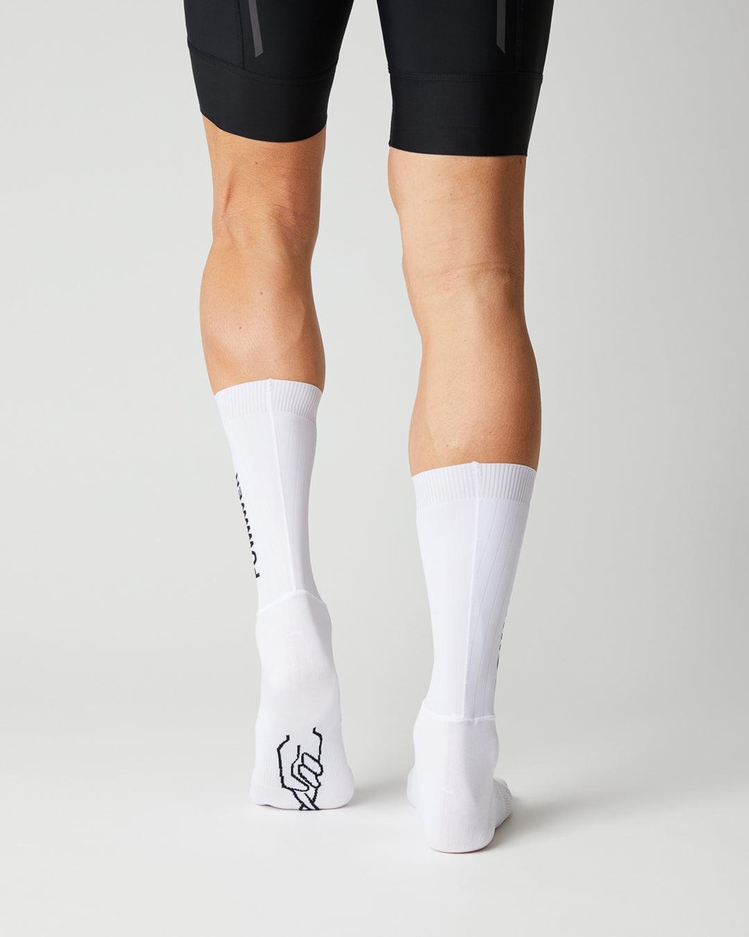Aero Power Cykelstrømper - Fingerscrossed - Hvid | Fingerscrossed | gioventu.cc