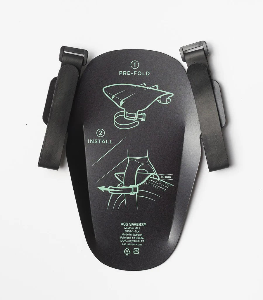 Mudder Mini Mudguard - ASS SAVERS - Sort