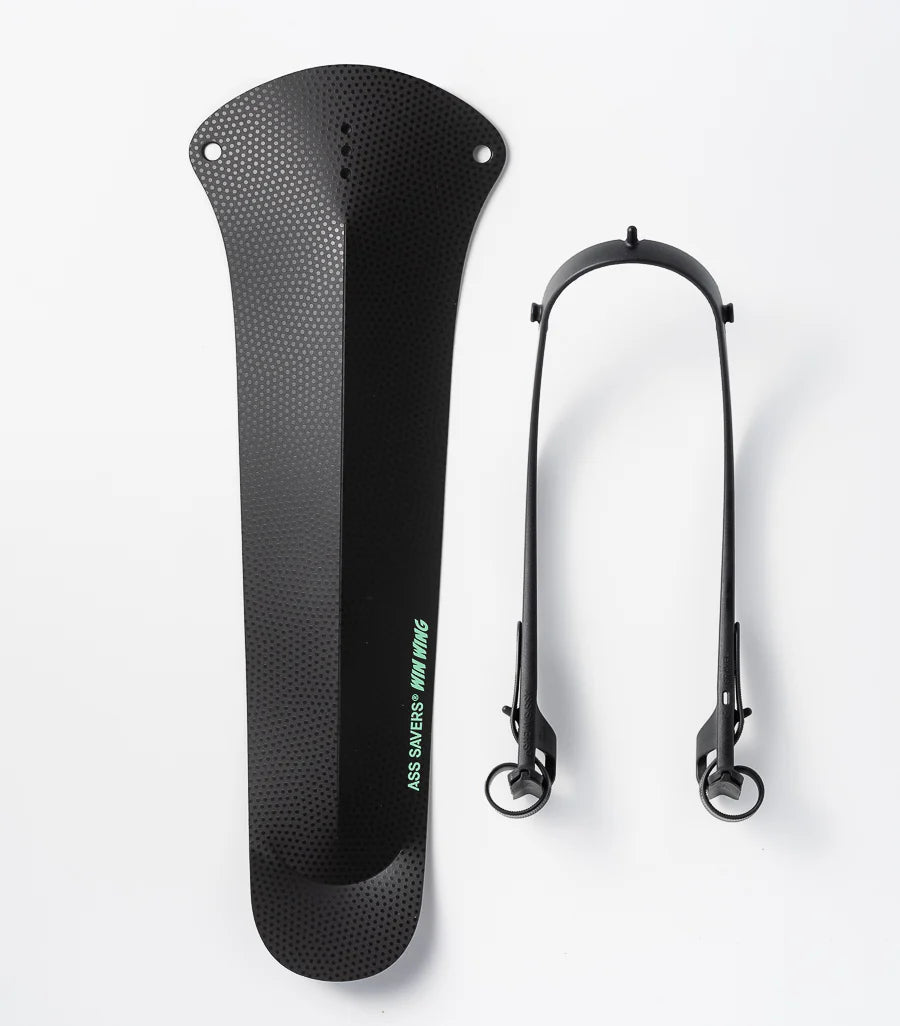 Win Wing Gravel Cykelskærm - Ass Savers - Sort Prikker