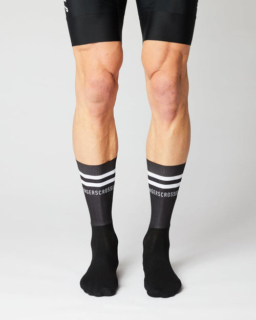 Aero Stripes Cykelstrømper - Fingerscrossed - Sort | Fingerscrossed | gioventu.cc