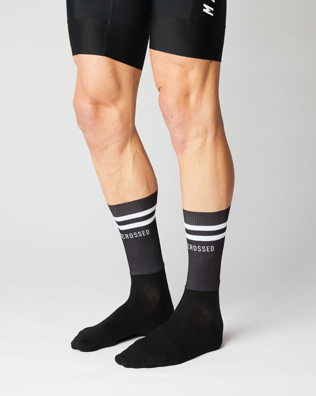 Aero Stripes Cykelstrømper - Fingerscrossed - Sort | Fingerscrossed | gioventu.cc