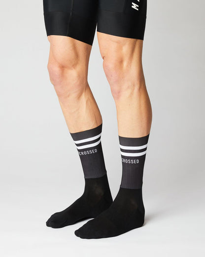 Aero Stripes Cykelstrømper - Fingerscrossed - Sort | Fingerscrossed | gioventu.cc