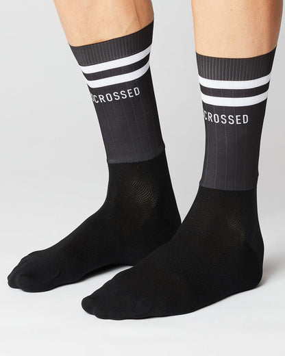Aero Stripes Cykelstrømper - Fingerscrossed - Sort | Fingerscrossed | gioventu.cc