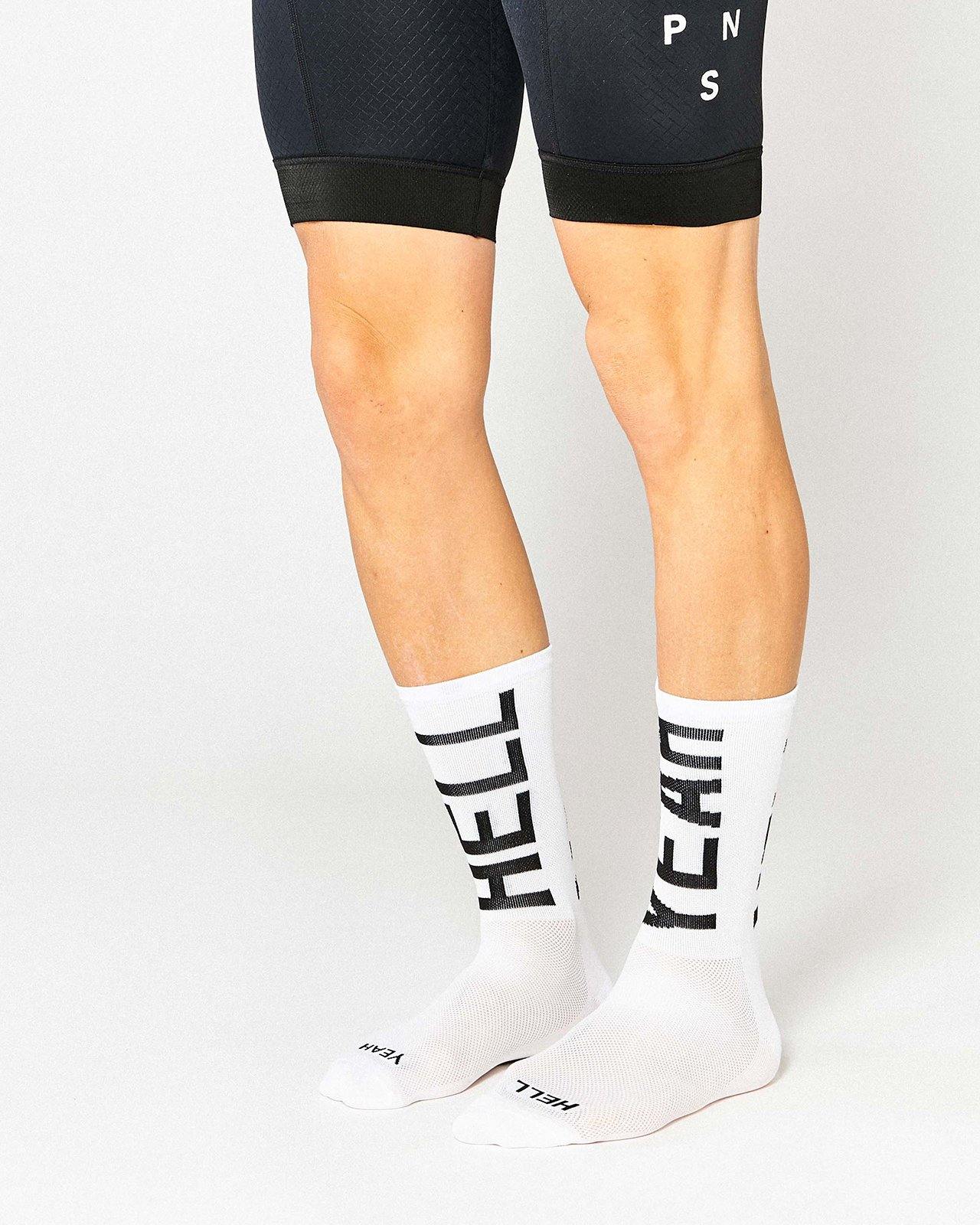 Hell Yeah 2.0 Cykelstrømper - Fingerscrossed - Hvid | Fingerscrossed | gioventu.cc