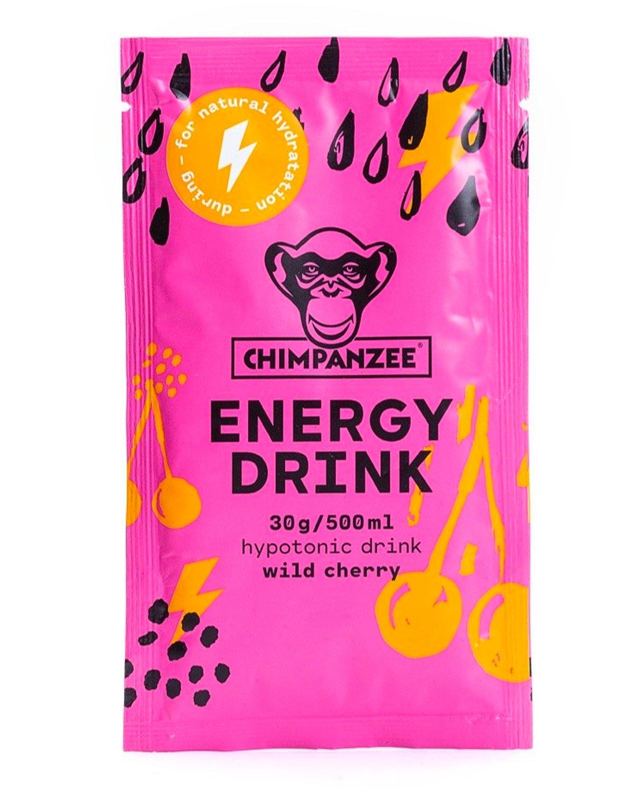 Isotonic Energi Drink Wild Cherry Flavour Vegan - Chimpanzee - 30g | Chimpanzee Nutrition | gioventu.cc
