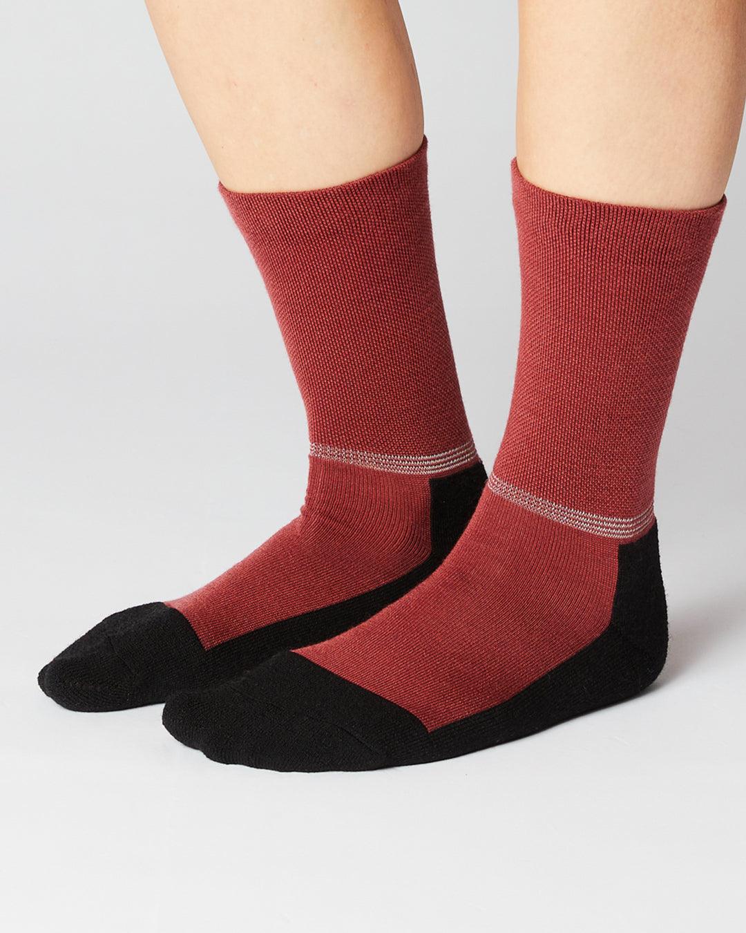 Merino Cykelstrømper - Fingerscrossed - Burgundy | Fingerscrossed | gioventu.cc