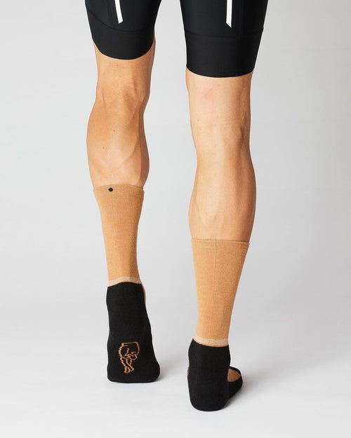 Merino Cykelstrømper - Fingerscrossed - Camel | Fingerscrossed | gioventu.cc